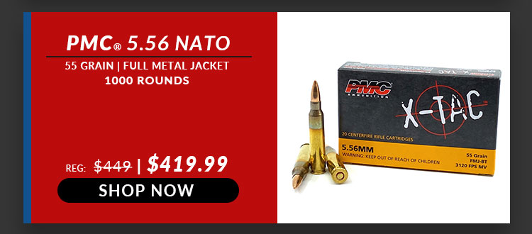 PMC – X-TAC- 5.56x45mm – 55 Grain – FMJ – 1000 Rounds