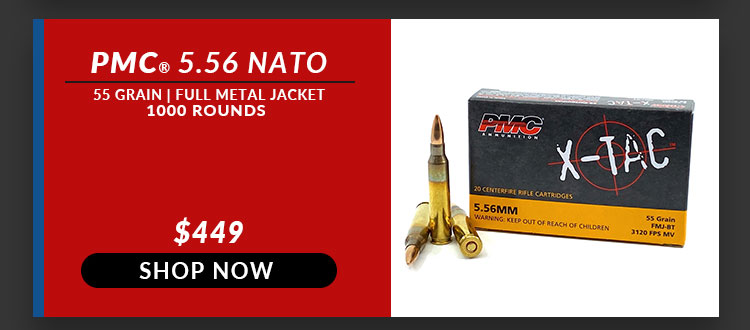 PMC – X-TAC- 5.56x45mm – 55 Grain – FMJ – 1000 Rounds