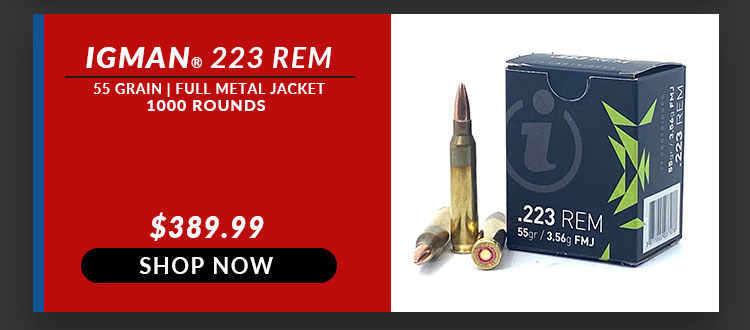 Igman – 223 Rem – 55 Grain – FMJ – 1000 Rounds