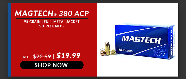 Magtech – 380 Auto – 95 Grain – FMJ – 50 Rounds