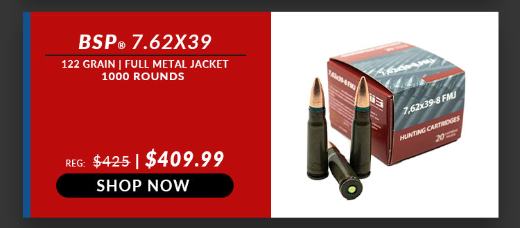 BSP – 7.62×39 – 122 GRAIN – FMJ (CORROSIVE)