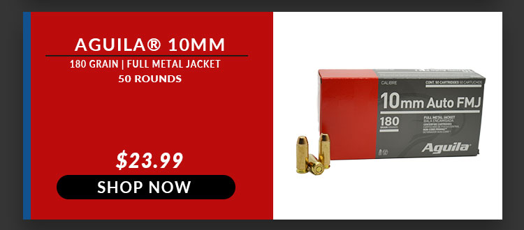 AGUILA – 10MM – 180 GRAIN – FMJ