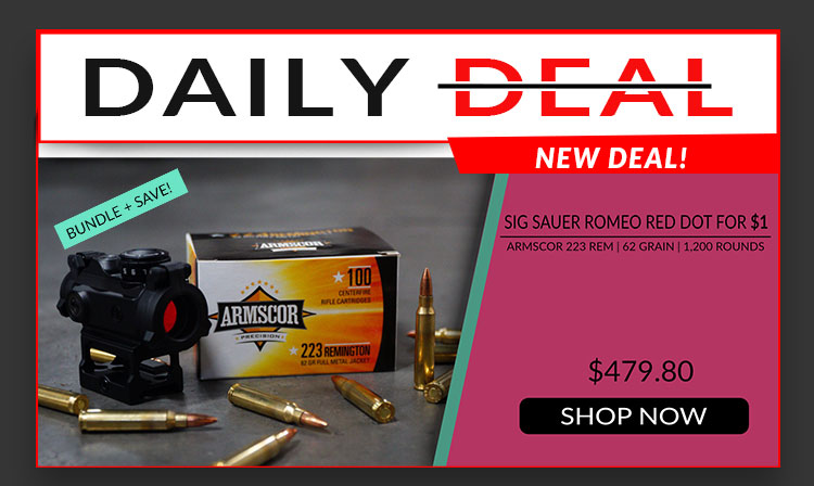 SIG ROMEO MSR RED DOT + ARMSCOR 223 REM 62 GRAIN FMJ