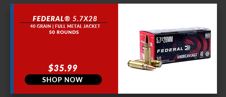 Federal – 5.7x28mm – 40 Grain – FMJ