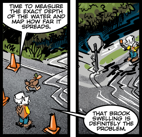 Measure the exact depth of the water.