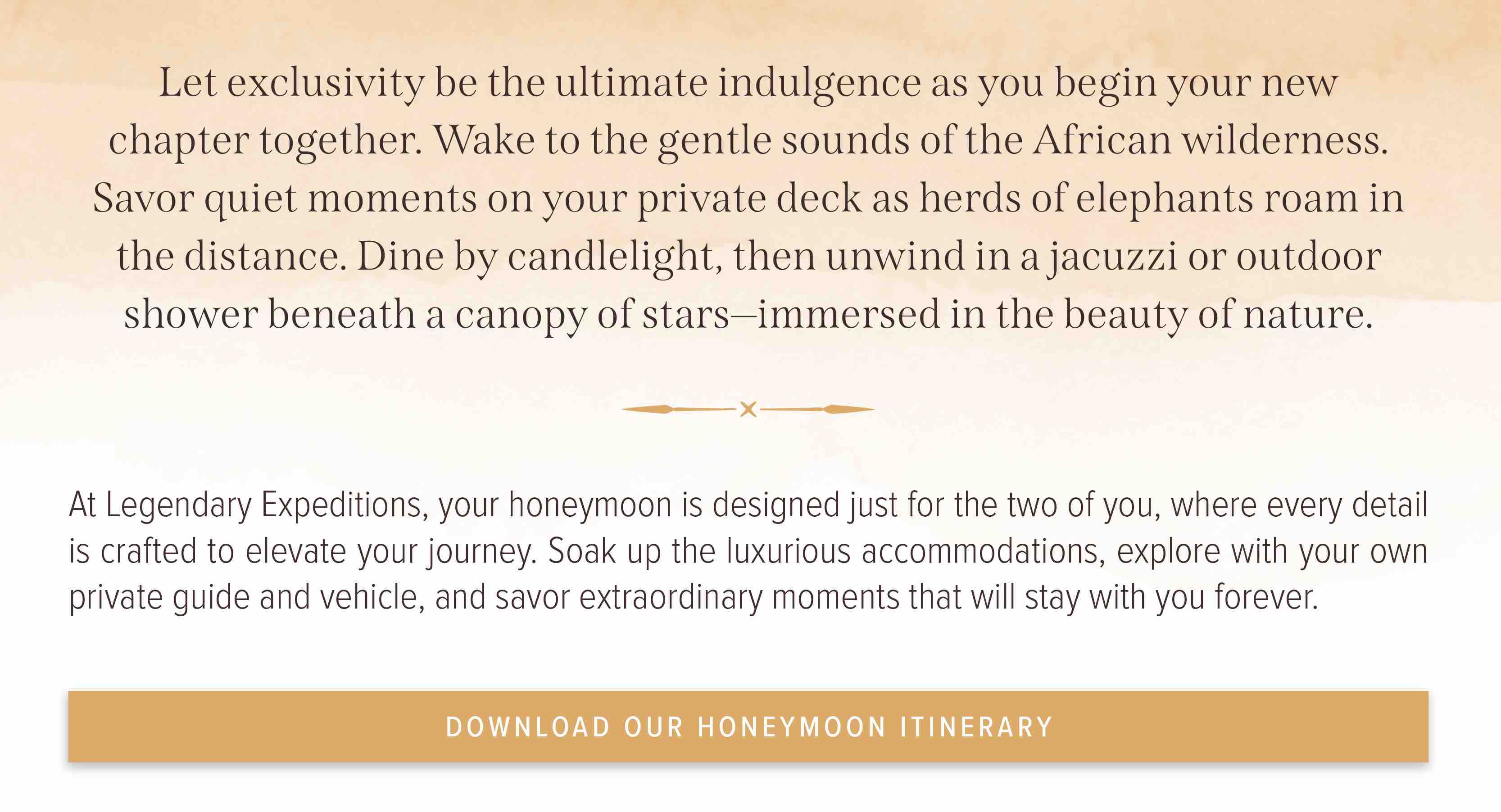 Download our Honeymoon Itinerary