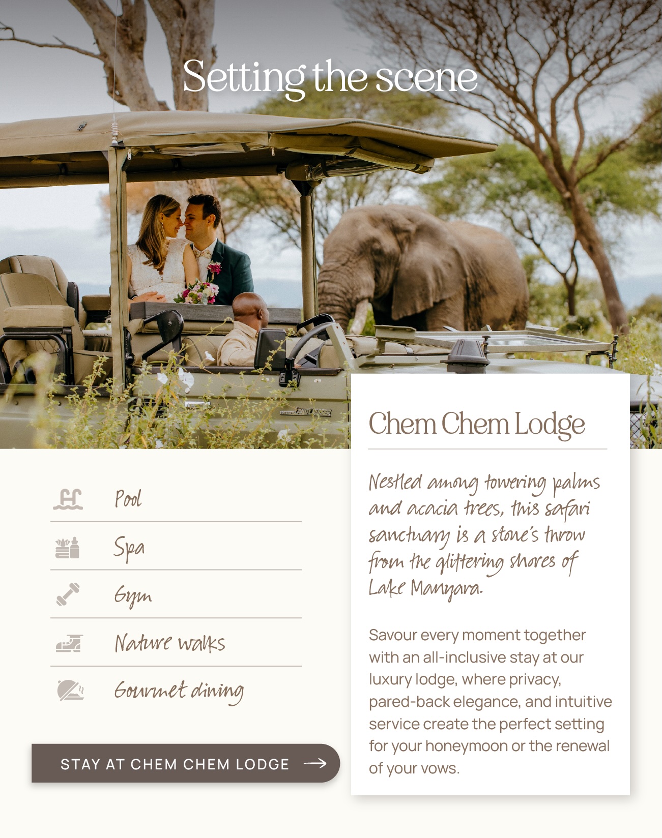 Stay at Chem Chem Lodge