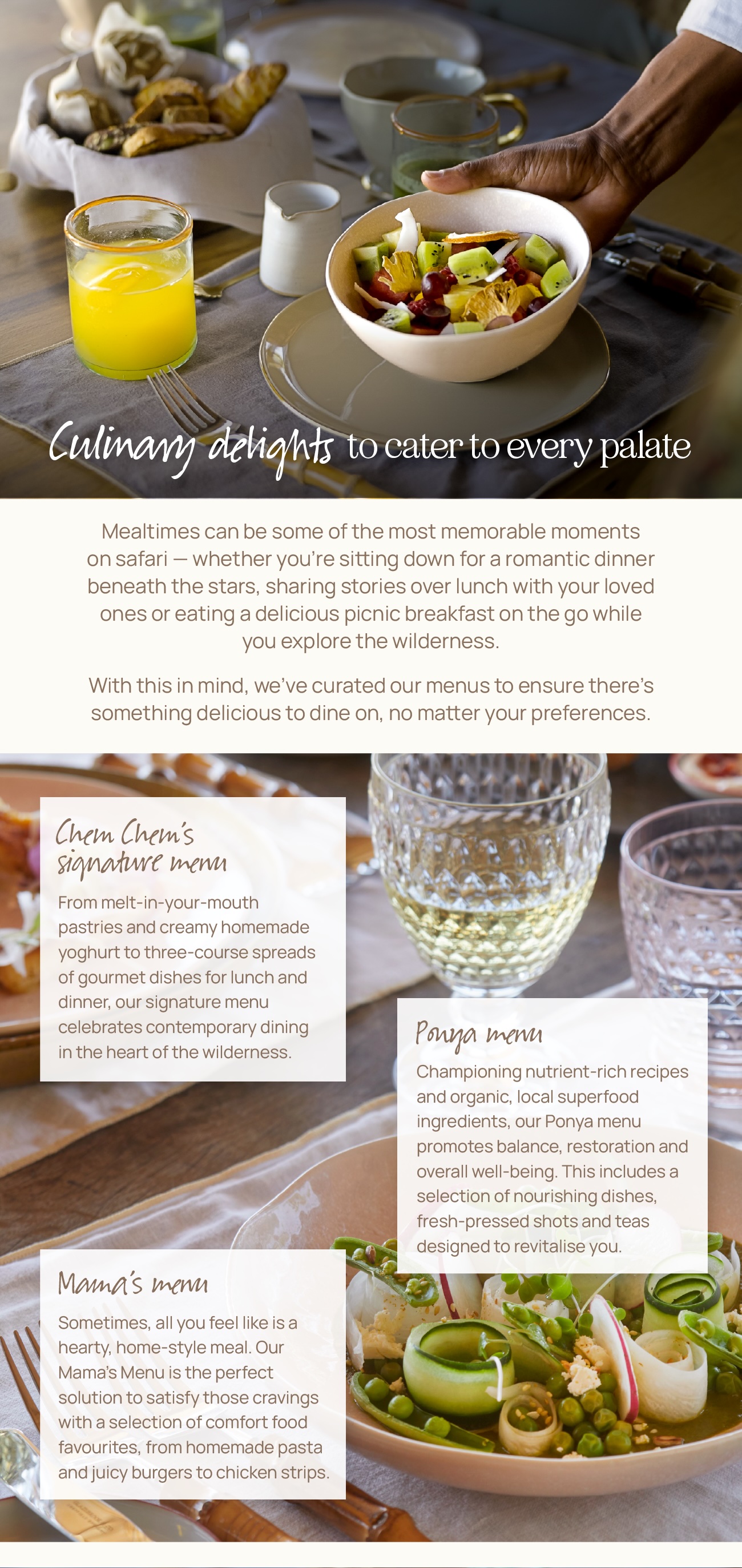 Culinary delights to cater to every palate