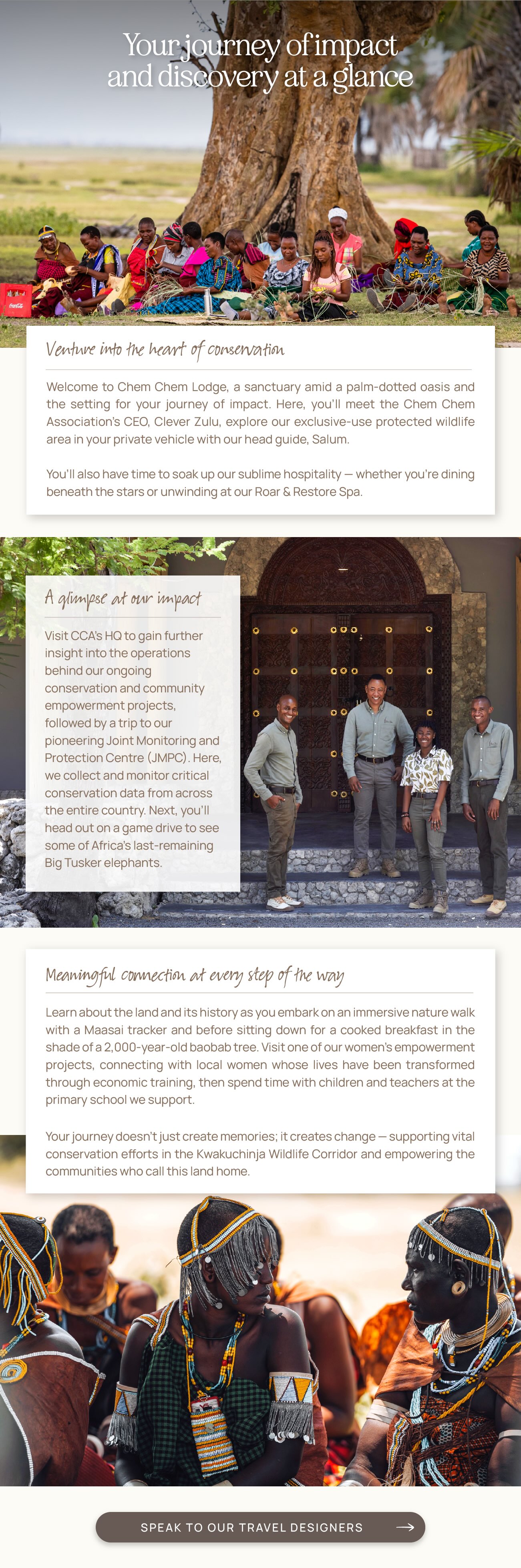 Speak to our Travel Designers