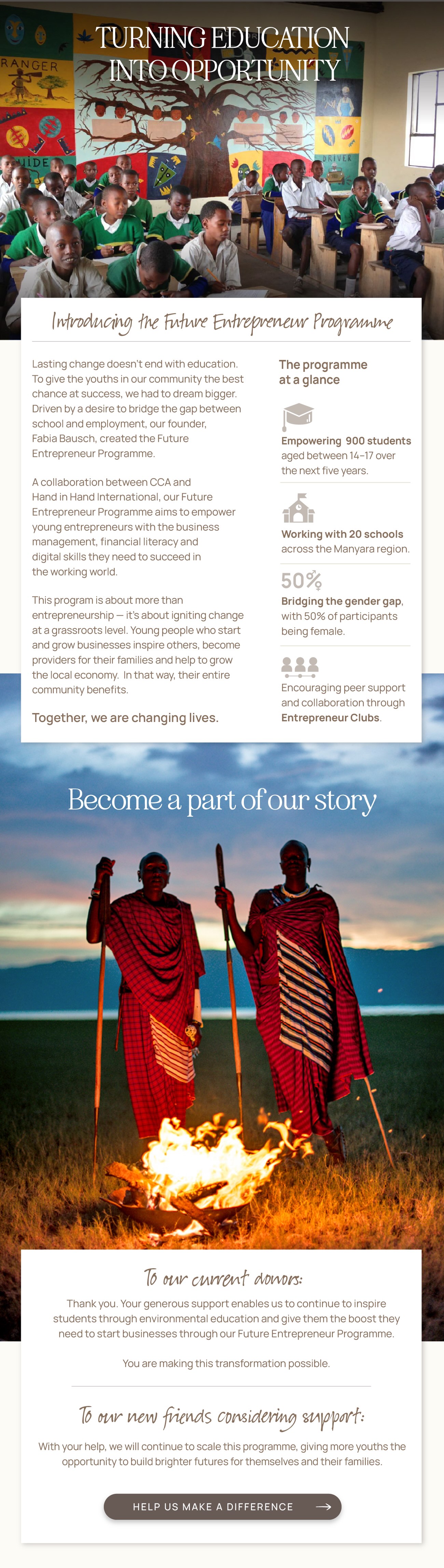 Help us make a difference