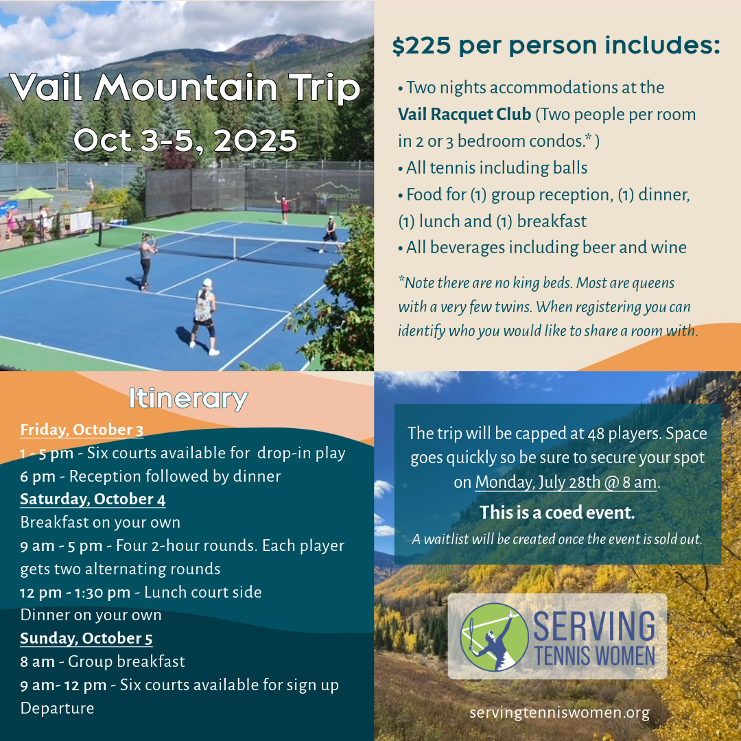 Vail Mountain Tennis Trip 2025