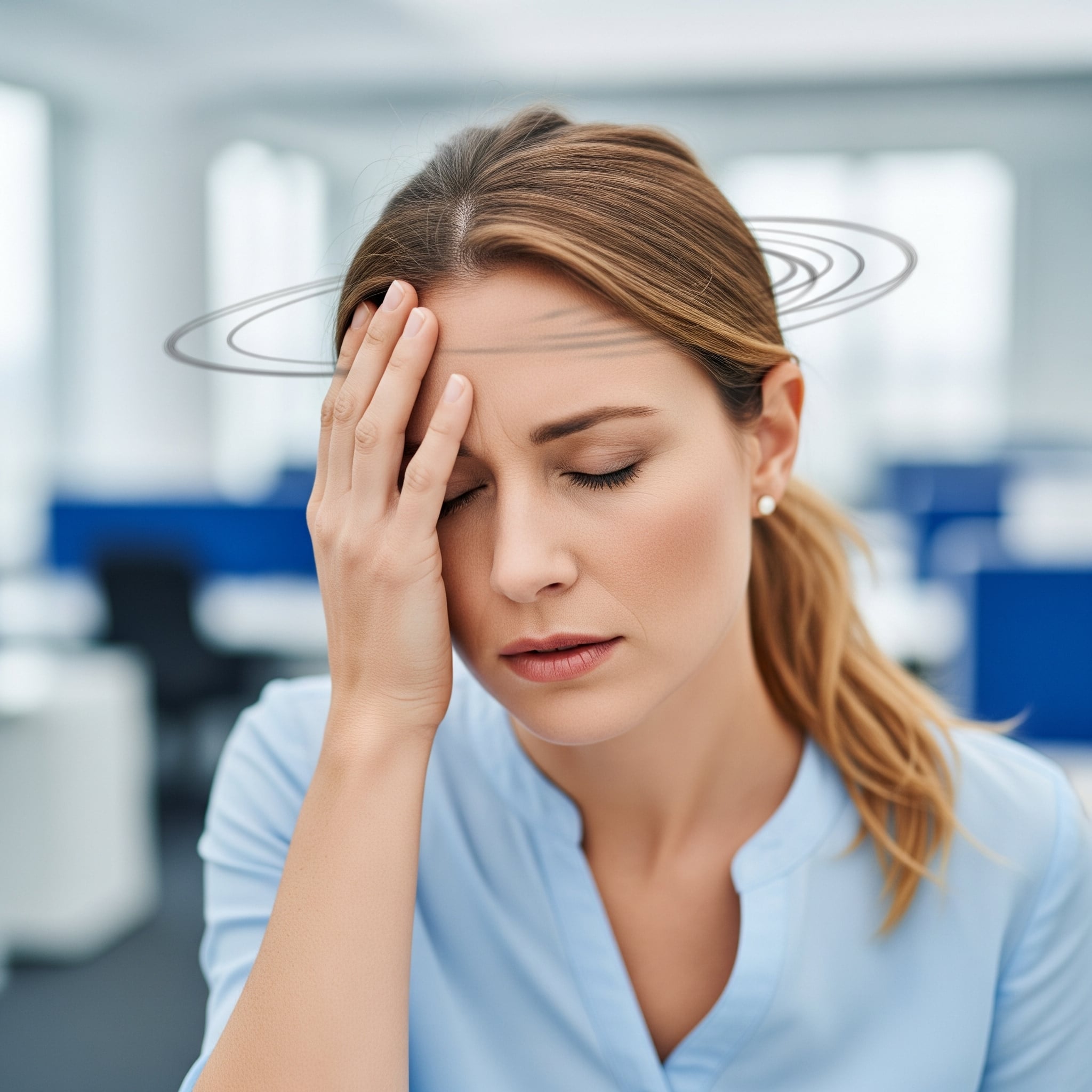 Lady with dizziness