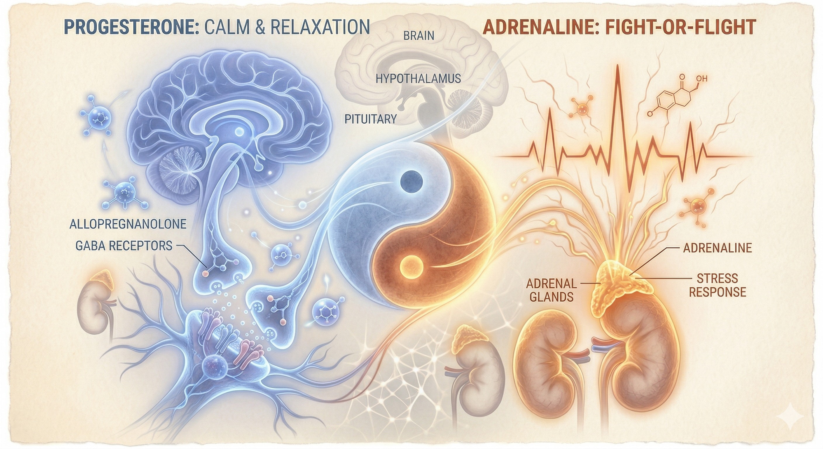 Illustration of histamine interactions in the body