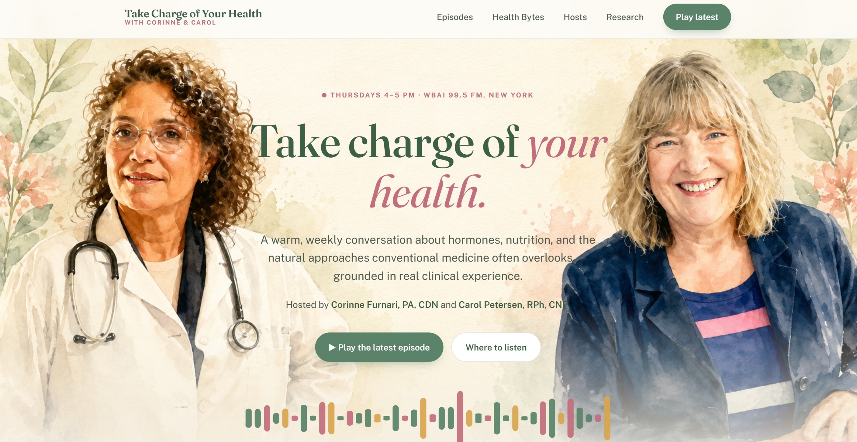 Take Charge of Your Health Radio new website